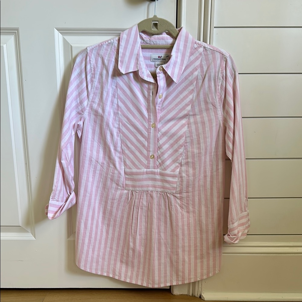 Pink Striped Shirt by Vineyard Vines, size XS